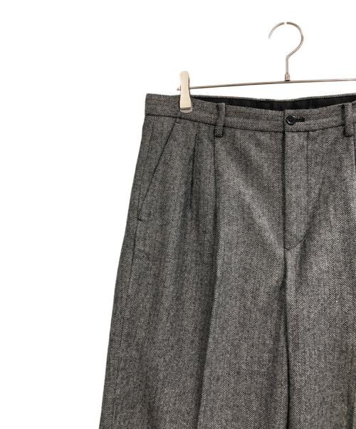 URBAN RESEARCH（アーバンリサーチ）URBAN RESEARCH (アーバンリサーチ) ヘリンボーンワイドスラックス グレー サイズ:Lの古着・服飾アイテム