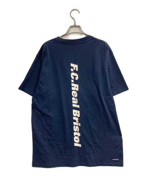 F.C.R.B.（エフシーレアルブリストル）F.C.R.B. (エフシーレアルブリストル) BIG VERTICAL LOGO POCKET TEE ネイビー サイズ:XLの古着・服飾アイテム