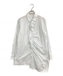 Y's（ワイズ）の古着「フリルシャツ」｜スカイブルー