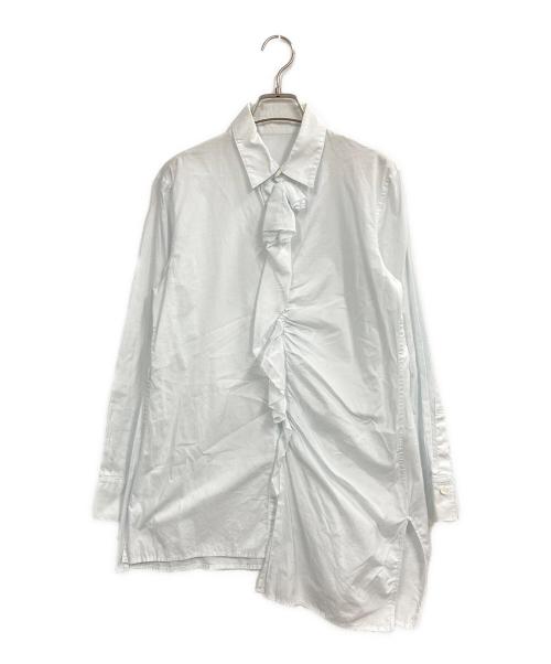 Y's（ワイズ）Y's (ワイズ) フリルシャツ スカイブルー サイズ:2の古着・服飾アイテム