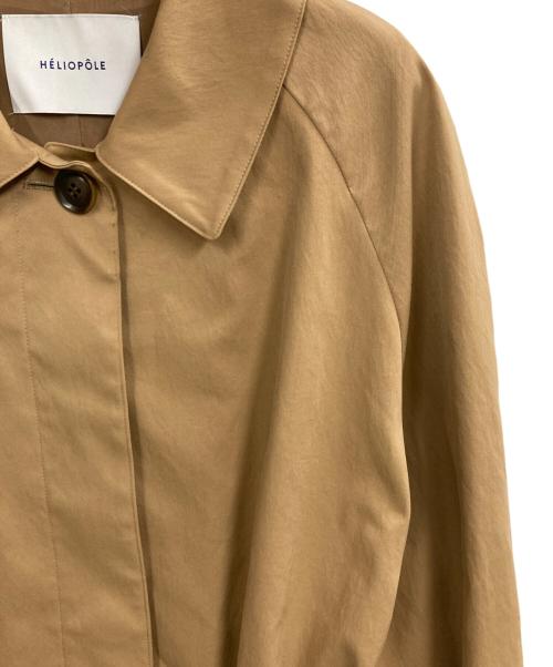 heliopole（エリオポール）heliopole (エリオポール) 比翼ステンカラーコート ベージュ サイズ:36の古着・服飾アイテム