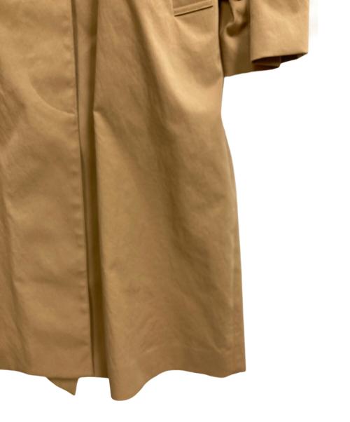 heliopole（エリオポール）heliopole (エリオポール) 比翼ステンカラーコート ベージュ サイズ:36の古着・服飾アイテム