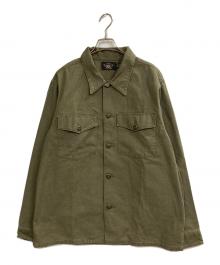 RRL（ダブルアールエル）の古着「REVERSE SATEEN OVERSHIRT」｜オリーブ