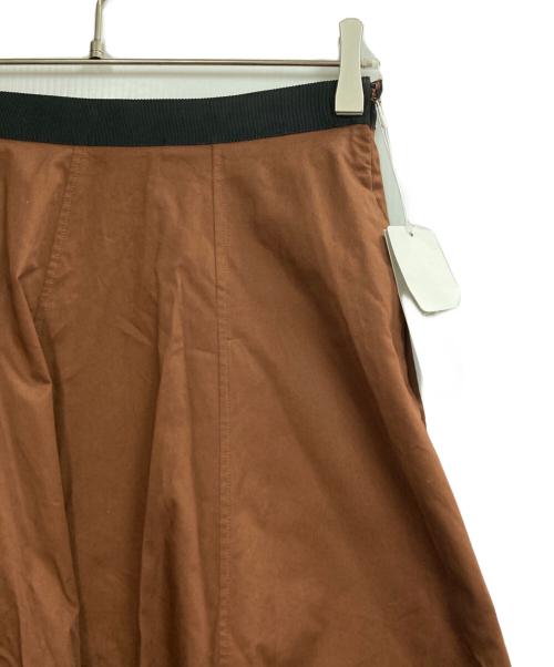 MARGARET HOWELL（マーガレットハウエル）MARGARET HOWELL (マーガレットハウエル) WASHED COTTON SATIN スカート ブラウン サイズ:1の古着・服飾アイテム