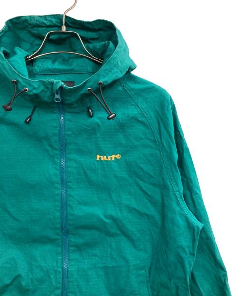 HUF（ハフ）HUF (ハフ) eightynine LOGO HOODED JACKET グリーン サイズ:Sの古着・服飾アイテム