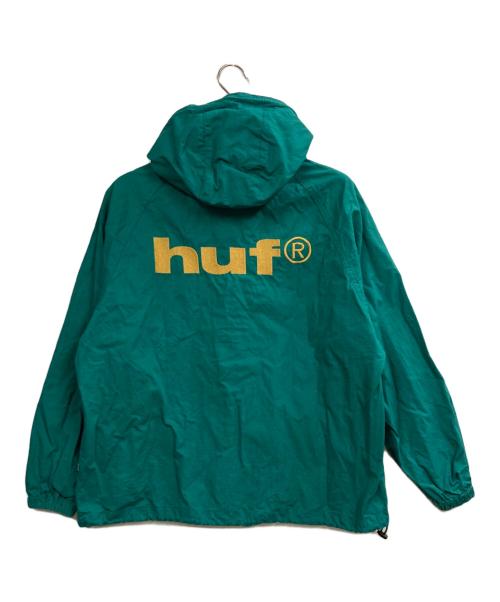 HUF（ハフ）HUF (ハフ) eightynine LOGO HOODED JACKET グリーン サイズ:Sの古着・服飾アイテム