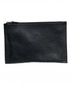 IL BISONTEイル ビゾンテ）の古着「レザーポーチ」｜ブラック