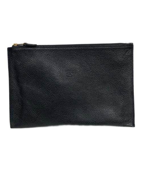 IL BISONTE（イル ビゾンテ）IL BISONTE (イル ビゾンテ) レザーポーチ ブラックの古着・服飾アイテム