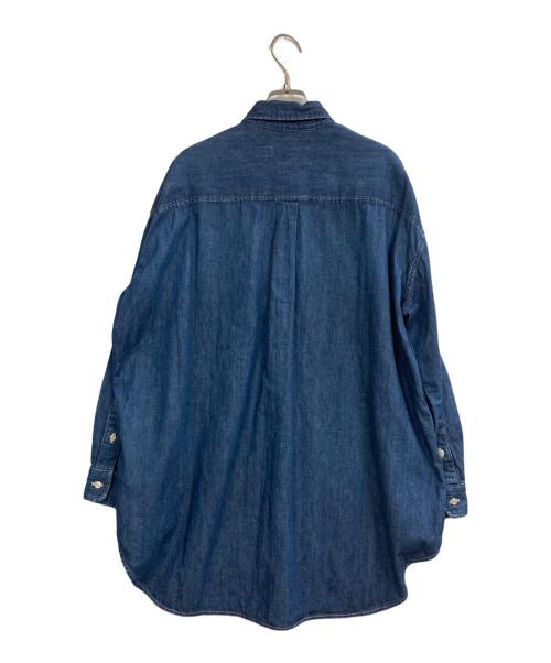 POLO RALPH LAUREN（ポロ・ラルフローレン）POLO RALPH LAUREN (ポロ・ラルフローレン) オーバーサイズデニムシャツ インディゴ サイズ:XSの古着・服飾アイテム