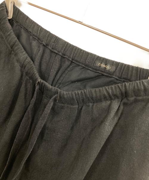 COMOLI（コモリ）COMOLI (コモリ) 22SS シルクネップ ドローストリングパンツ ブラック サイズ:1の古着・服飾アイテム