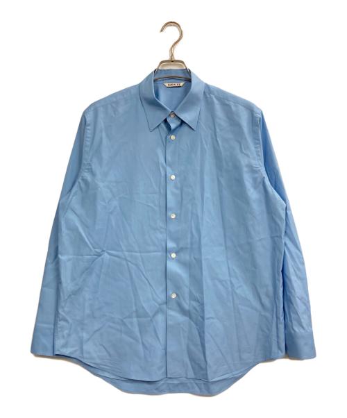 AURALEE（オーラリー）AURALEE (オーラリー) 25AW WASHED FINX TWILL SHIRT ブルー サイズ:3の古着・服飾アイテム