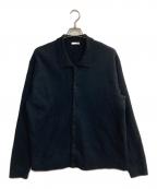 ULTERIORアルテリア）の古着「25AW SUPER MILLED FINE WOOL SH-CARDIGAN」｜ブラック