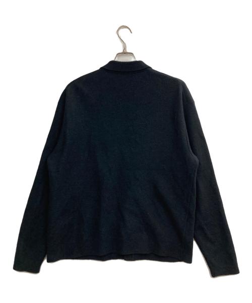 ULTERIOR（アルテリア）ULTERIOR (アルテリア) 25AW SUPER MILLED FINE WOOL SH-CARDIGAN ブラック サイズ:Mの古着・服飾アイテム