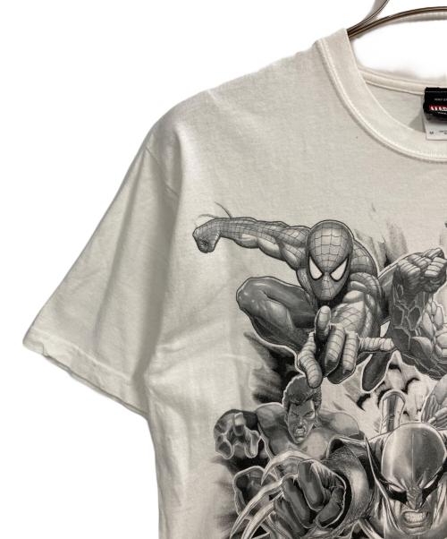 MARVEL（マーベル）MARVEL (マーベル) プリントTシャツ ホワイト サイズ:Mの古着・服飾アイテム