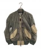 JUNYA WATANABE COMME des GARCONS(ジュンヤワタナベ コムデギャルソン）の古着「チュールMA-1ジャケット」｜オリーブ