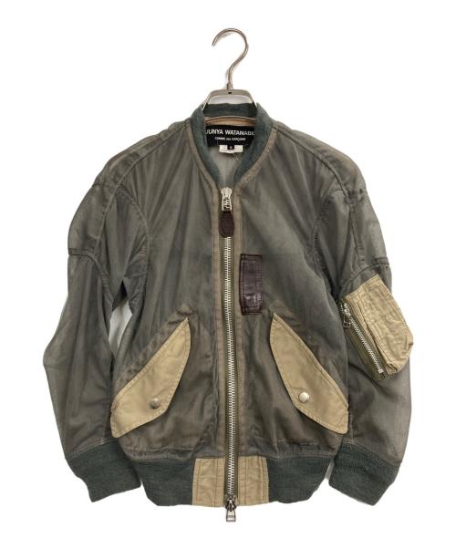 JUNYA WATANABE COMME des GARCONS（(ジュンヤワタナベ コムデギャルソン）JUNYA WATANABE COMME des GARCONS ((ジュンヤワタナベ コムデギャルソン) チュールMA-1ジャケット オリーブ サイズ:Sの古着・服飾アイテム