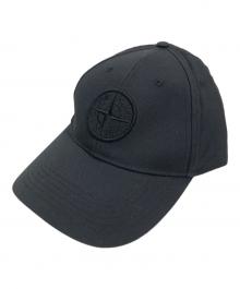 STONE ISLAND（ストーンアイランド）の古着「COTTON LOGO CAP」｜ブラック