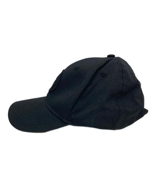 STONE ISLAND（ストーンアイランド）STONE ISLAND (ストーンアイランド) COTTON LOGO CAP ブラック サイズ:UNの古着・服飾アイテム