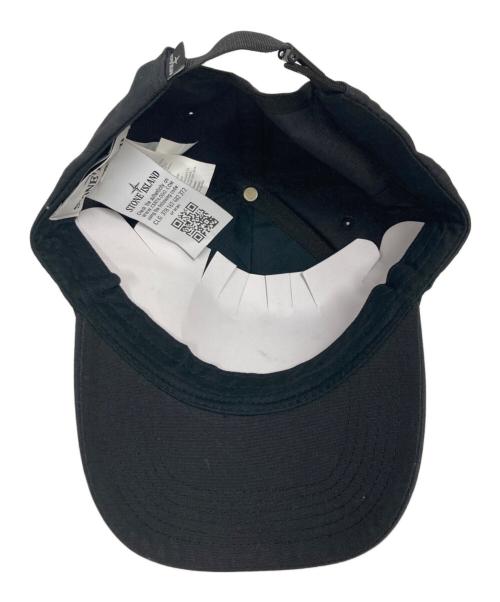 STONE ISLAND（ストーンアイランド）STONE ISLAND (ストーンアイランド) COTTON LOGO CAP ブラック サイズ:UNの古着・服飾アイテム