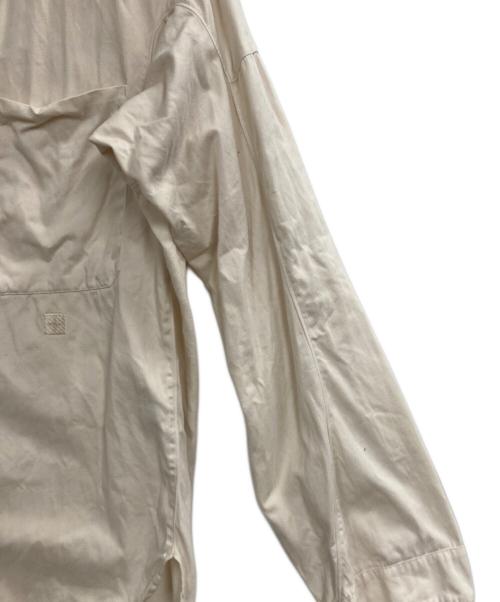 STONE ISLAND（ストーンアイランド）STONE ISLAND (ストーンアイランド) 袖切替シャツ アイボリー サイズ:Mの古着・服飾アイテム