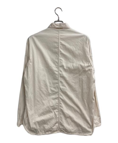 STONE ISLAND（ストーンアイランド）STONE ISLAND (ストーンアイランド) 袖切替シャツ アイボリー サイズ:Mの古着・服飾アイテム