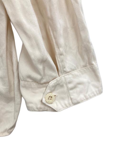 STONE ISLAND（ストーンアイランド）STONE ISLAND (ストーンアイランド) 袖切替シャツ アイボリー サイズ:Mの古着・服飾アイテム
