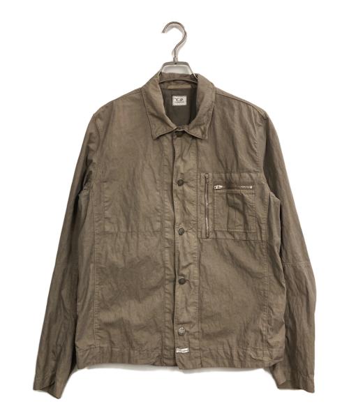 C.P COMPANY（シーピーカンパニー）C.P COMPANY (シーピーカンパニー) Garment dyed Nylon Shirt ベージュ サイズ:Mの古着・服飾アイテム