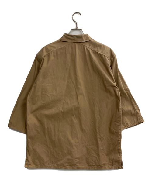 STONE ISLAND（ストーンアイランド）STONE ISLAND (ストーンアイランド) 7分袖シャツ ベージュ サイズ:Sの古着・服飾アイテム