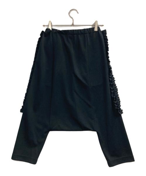COMME des GARCONS COMME des GARCONS（コムデギャルソン コムデギャルソン）COMME des GARCONS COMME des GARCONS (コムデギャルソン コムデギャルソン) ポリエステルジャージーサルエルパンツ ブラック サイズ:XSの古着・服飾アイテム
