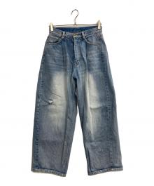 Spick and Span（スピック＆スパン）の古着「TUCKBARREL DENIM」｜スカイブルー