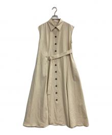 FRAY ID（フレイ アイディー）の古着「カシュクールラップワンピース」｜アイボリー