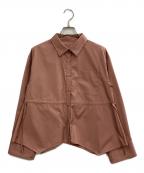 STRATAエストラータ）の古着「アシメヘムウエストリボンシャツ」｜ピンク