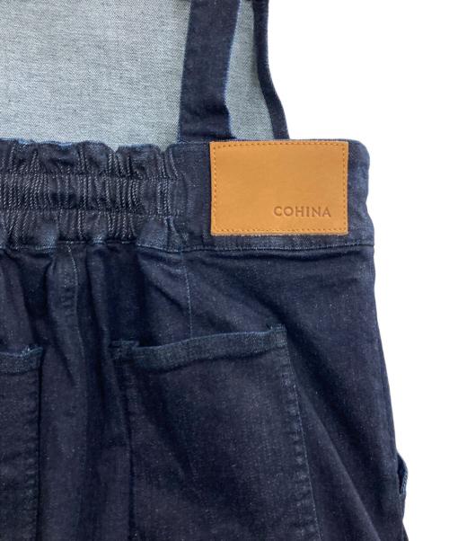 COHINA（コヒナ）COHINA (コヒナ) 濃紺デニムオーバーオール インディゴ サイズ:S 未使用品の古着・服飾アイテム