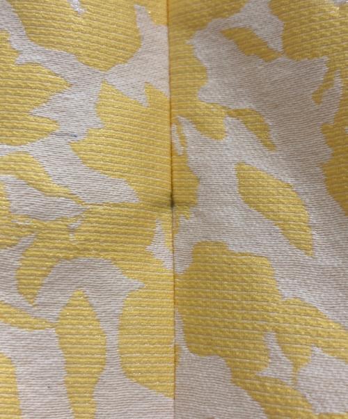 Rene（ルネ）Rene (ルネ) フラワージャガードボリュームワンピース イエロー サイズ:34の古着・服飾アイテム