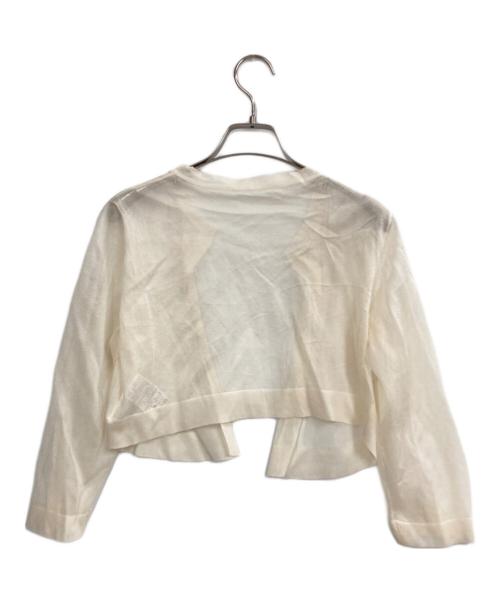 FOXEY（フォクシー）FOXEY (フォクシー) シルクカーディガン アイボリー サイズ:38の古着・服飾アイテム