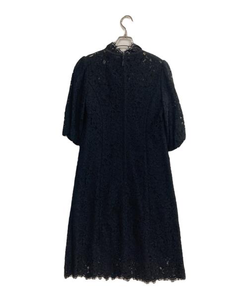 Rene（ルネ）Rene (ルネ) S/Sカットレースワンピース ネイビー サイズ:34の古着・服飾アイテム