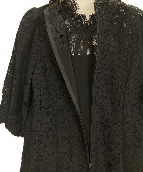 Rene（ルネ）Rene (ルネ) S/Sカットレースワンピース ネイビー サイズ:34の古着・服飾アイテム