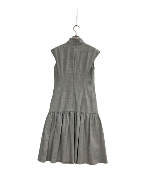 Rene（ルネ）Rene (ルネ) ハイネックウォッシャブルワンピース グレー サイズ:34の古着・服飾アイテム