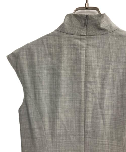 Rene（ルネ）Rene (ルネ) ハイネックウォッシャブルワンピース グレー サイズ:34の古着・服飾アイテム