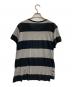 Vivienne Westwood RED LABEL (ヴィヴィアンウエストウッドレッドレーベル) ボーダープリントTシャツ グレー×ブラック サイズ:3：8000円