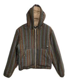 stussy（ステューシー）の古着「Wool Stripe Work Jacket/ウール・ストライプ・ワークジャケット」｜マルチカラー