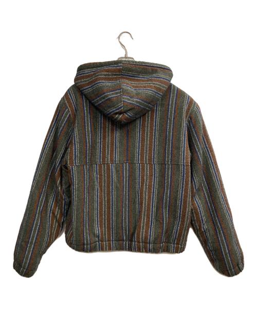 stussy（ステューシー）stussy (ステューシー) Wool Stripe Work Jacket/ウール・ストライプ・ワークジャケット マルチカラー サイズ:Mの古着・服飾アイテム
