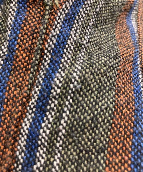 stussy（ステューシー）stussy (ステューシー) Wool Stripe Work Jacket/ウール・ストライプ・ワークジャケット マルチカラー サイズ:Mの古着・服飾アイテム