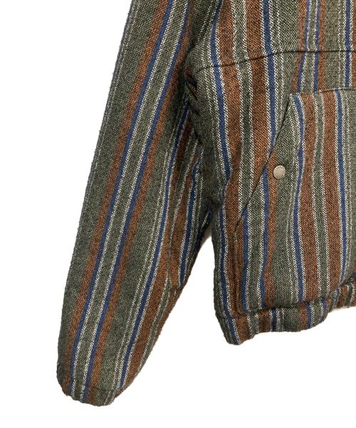 stussy（ステューシー）stussy (ステューシー) Wool Stripe Work Jacket/ウール・ストライプ・ワークジャケット マルチカラー サイズ:Mの古着・服飾アイテム