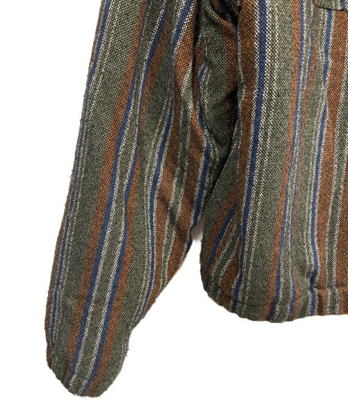 stussy（ステューシー）stussy (ステューシー) Wool Stripe Work Jacket/ウール・ストライプ・ワークジャケット マルチカラー サイズ:Mの古着・服飾アイテム
