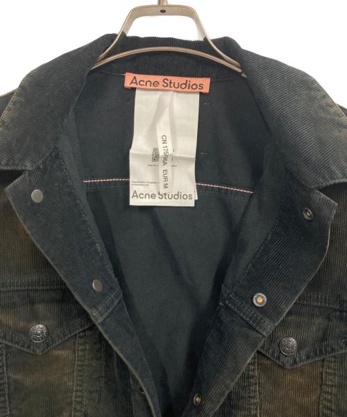 Acne studios（アクネ ストゥディオズ）ACNE STUDIOS (アクネ ストゥディオズ) コーデュロイジャケット ブラック サイズ:Mの古着・服飾アイテム