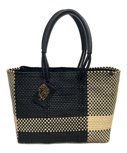 lady paola（レディ・パオラ）Lady Paola (レディ・パオラ) メルカドバッグ ブラック×ホワイトの古着・服飾アイテム