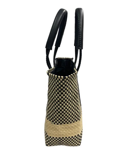 lady paola（レディ・パオラ）Lady Paola (レディ・パオラ) メルカドバッグ ブラック×ホワイトの古着・服飾アイテム