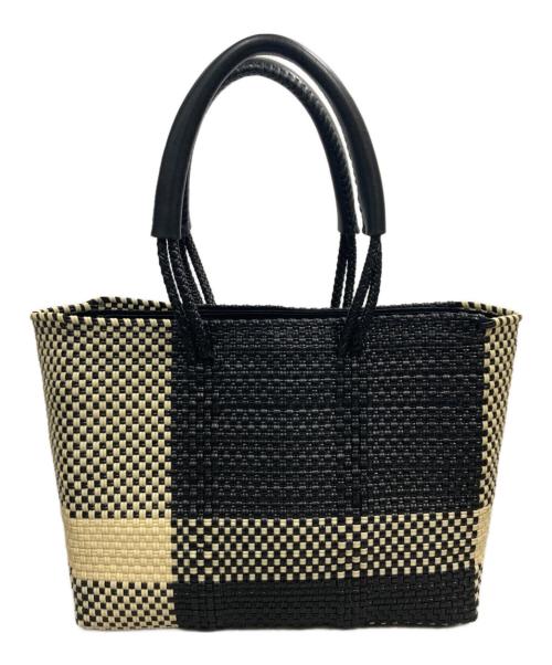 lady paola（レディ・パオラ）Lady Paola (レディ・パオラ) メルカドバッグ ブラック×ホワイトの古着・服飾アイテム