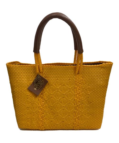 lady paola（レディ・パオラ）Lady Paola (レディ・パオラ) メルカドバッグ イエローの古着・服飾アイテム